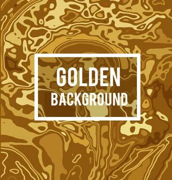 Golden vector background in marble ink style Stock Illustration