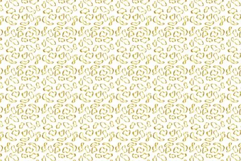 Golden Vector Hand Drawn Pattern Stock Illustration