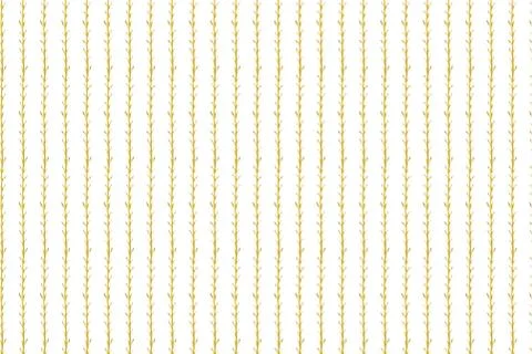 Golden Vector Hand Drawn Pattern Stock Illustration