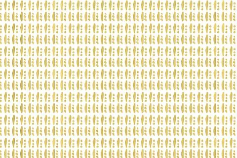 Golden Vector Hand Drawn Pattern Stock Illustration