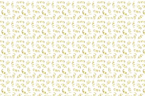 Golden Vector Hand Drawn Pattern Illustrazione stock