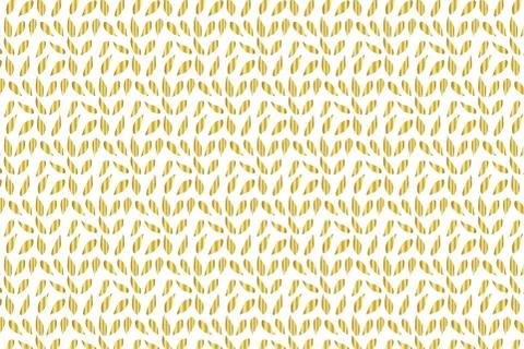 Golden Vector Hand Drawn Pattern Stock Illustration
