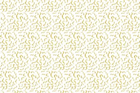 Golden Vector Hand Drawn Pattern Stock Illustration