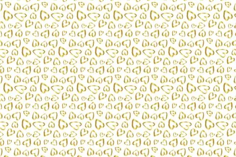 Golden Vector Hand Drawn Pattern Stock Illustration