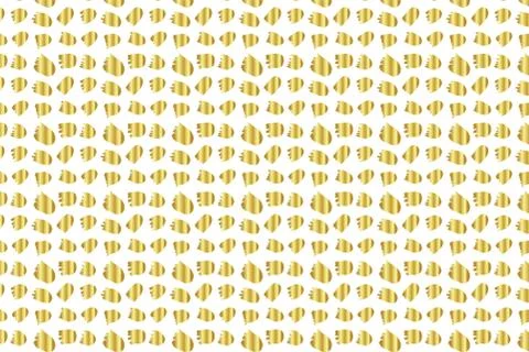 Golden Vector Hand Drawn Pattern Illustrazione stock