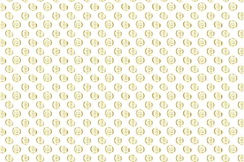 Golden Vector Hand Drawn Pattern Stock Illustration