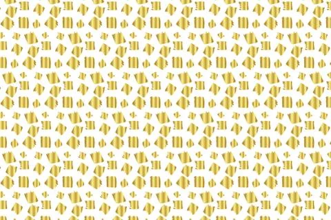Golden Vector Hand Drawn Pattern Stock Illustration