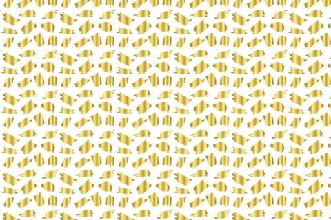 Golden Vector Hand Drawn Pattern Stock Illustration