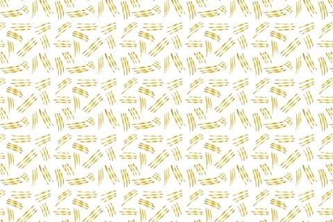Golden Vector Hand Drawn Pattern Stock Illustration