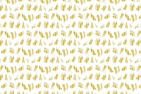 Golden Vector Hand Drawn Pattern Illustrazione stock