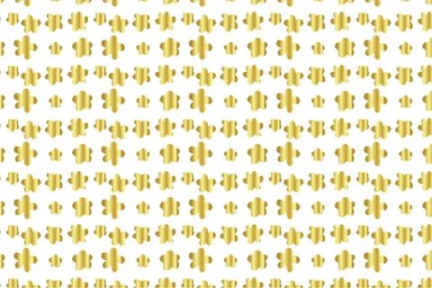 Golden Vector Hand Drawn Pattern Stock Illustration