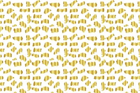 Golden Vector Hand Drawn Pattern Stock Illustration