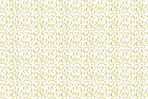 Golden Vector Hand Drawn Pattern Stock Illustration