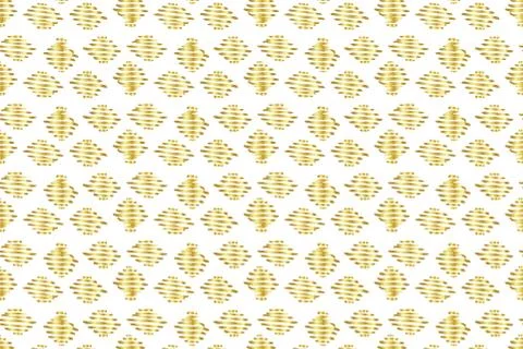 Golden Vector Hand Drawn Pattern Illustrazione stock