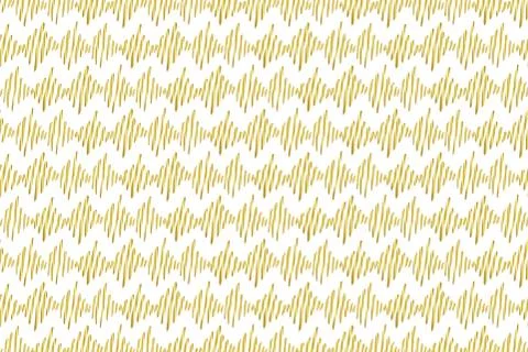 Golden Vector Hand Drawn Pattern Stock Illustration