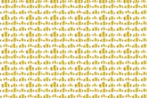 Golden Vector Hand Drawn Pattern Stock Illustration