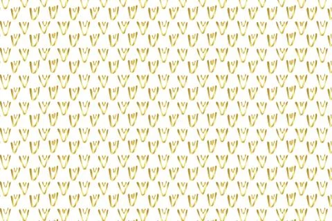 Golden Vector Hand Drawn Pattern Stock Illustration