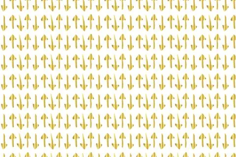 Golden Vector Hand Drawn Pattern Stock Illustration