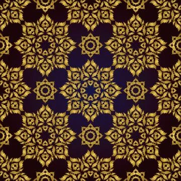 Golden vector ornament. Stock Illustration