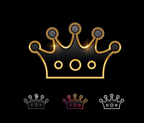 Golden Vector Vector Sign Stock Illustration