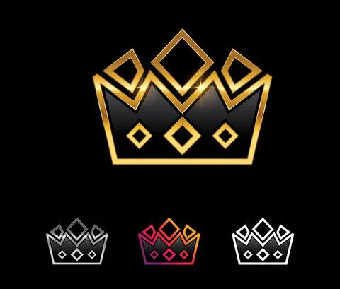 Golden Vector Vector Sign Stock Illustration