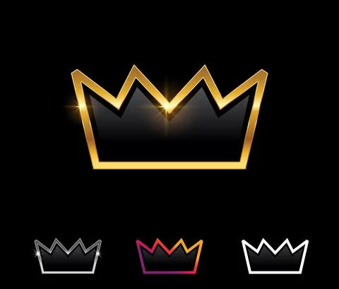 Golden Vector Vector Sign Illustrazione stock