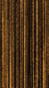 Golden Vertical Data Flow Stock Illustration