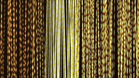 Golden vertical light patterns on dark background. 2d animation 库存影片 344092289