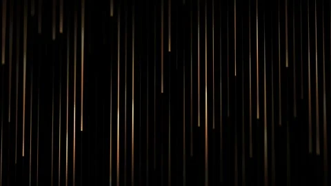 Golden vertical light streaks on deep black background. Falling luminous li.. Video stock 325388662