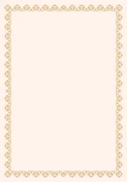 Golden vintage frame Stock Illustration