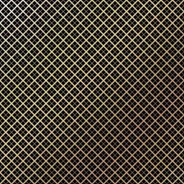 Golden vintage pattern on black background Stock Illustration