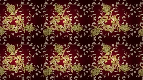 Golden vintage pattern Stock Footage 83753299