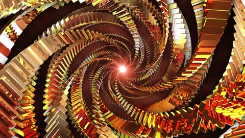 Golden Vortex Background Stock Footage 341916668
