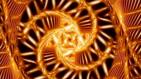 Golden Vortex VJ Visual Looping Seamlessly Stock Footage 116554403