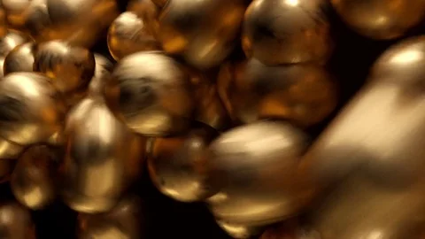 Golden Wacky Balls Video stock 73264642