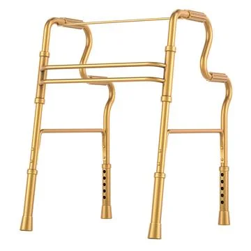 Golden Walking Frame. 3D rendering Stock Illustration