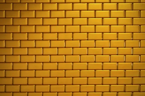 Golden Wall Exploding and Collapsing Stock Footage 1103837