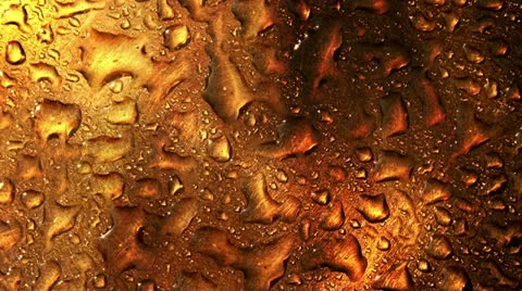 Golden Water Droplets Stock Footage 20366758