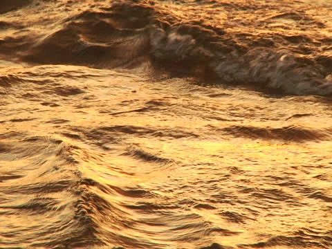 Golden Water Stock Footage 22936030