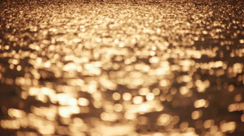Golden water Stock Footage 27488319