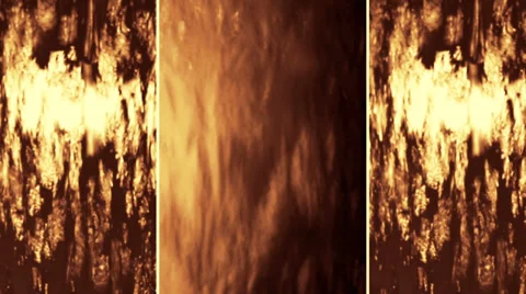 Golden waterfall composition Stock Footage 31682201