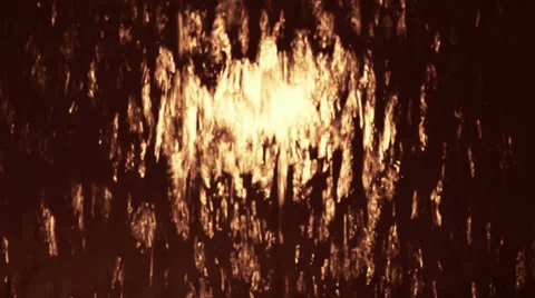 Golden waterfall Stock Footage 31686096