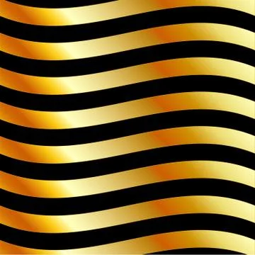 Golden wave background Stockillustratie