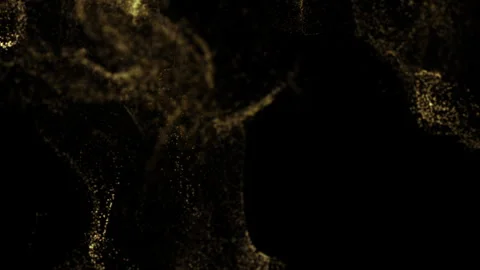 Golden wave effect and particle background Stock Footage 244334326