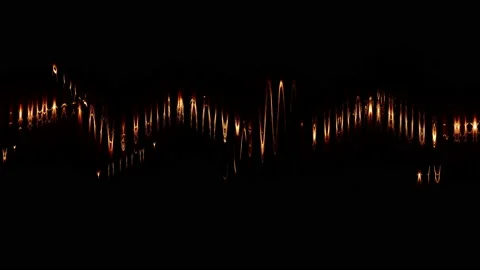 Golden wave Stock Footage 133606091