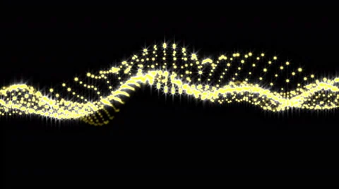 Golden  wave form particle 3D render look like spider web smooth flowing with 스톡 동영상 64879783