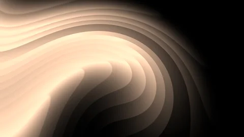 Golden wave gradient on black background Stock Footage 243572207