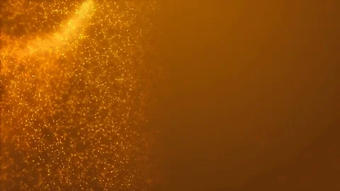 Golden Wave Particles Loop Motion Background Video stock 119591269