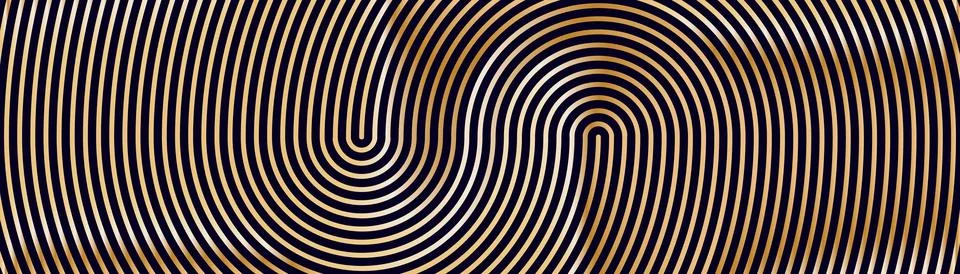 Golden wave pattern with smooth and silky texture. Elegant abstract banner go Stock Illustration