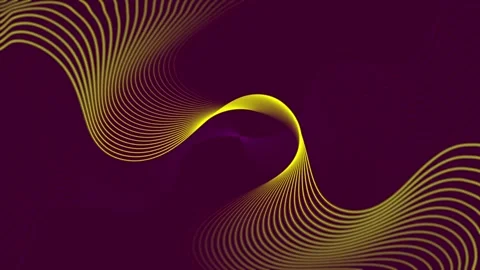 Golden Waveform on Dark Purple. Stock Footage 332149996